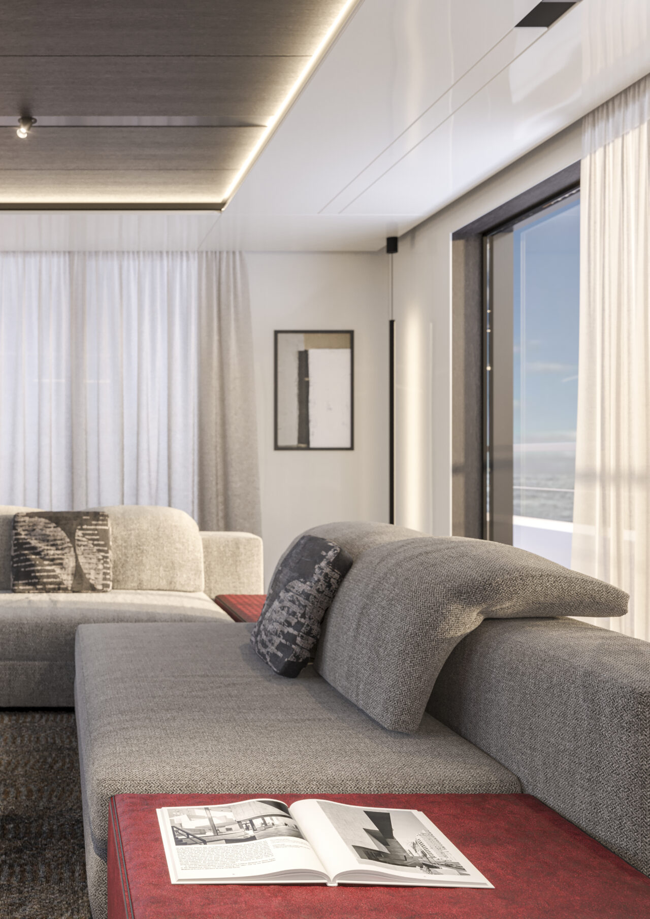 Yacht Interior Rendering