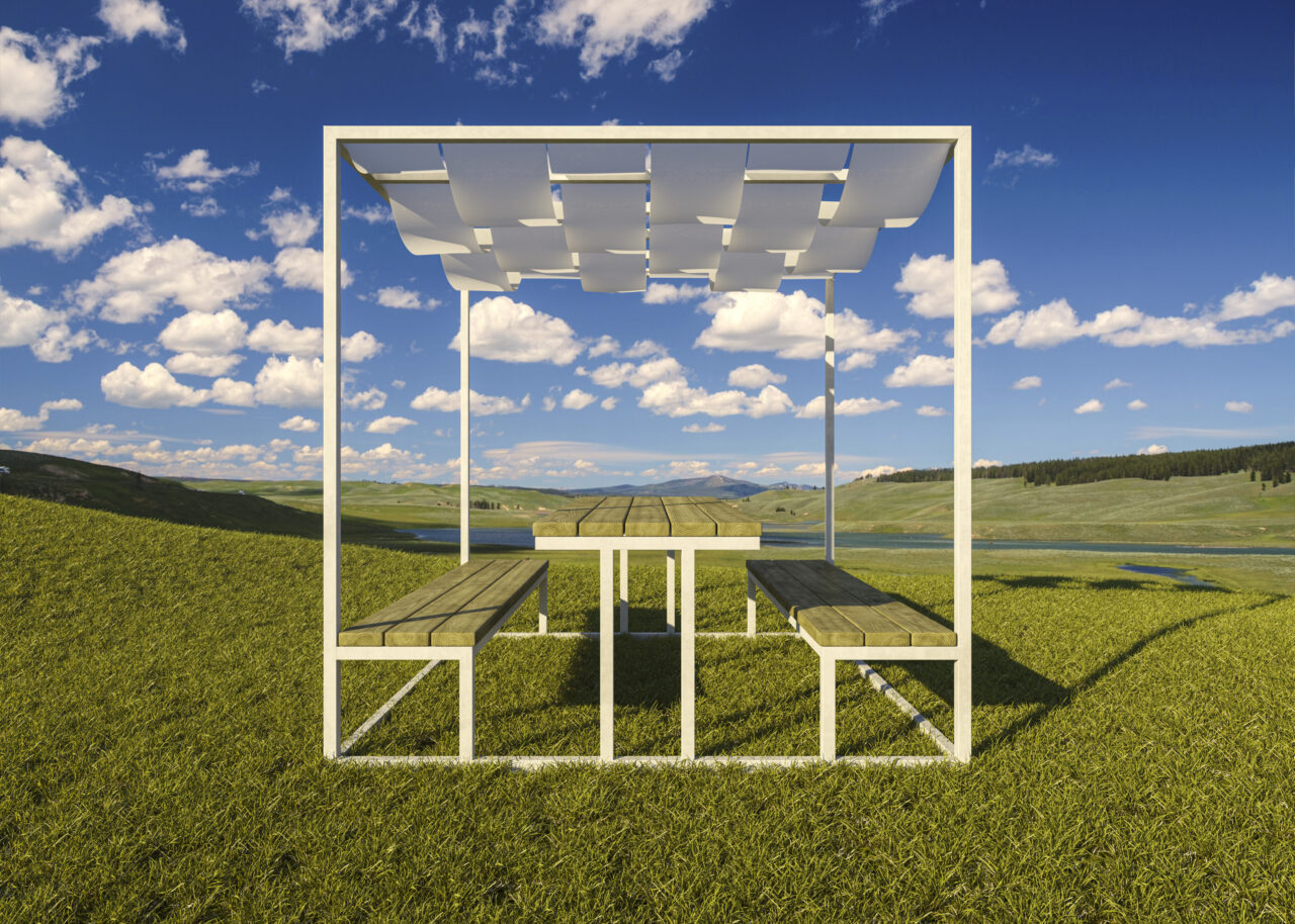 Product Rendering in Landscape fpr Advertising